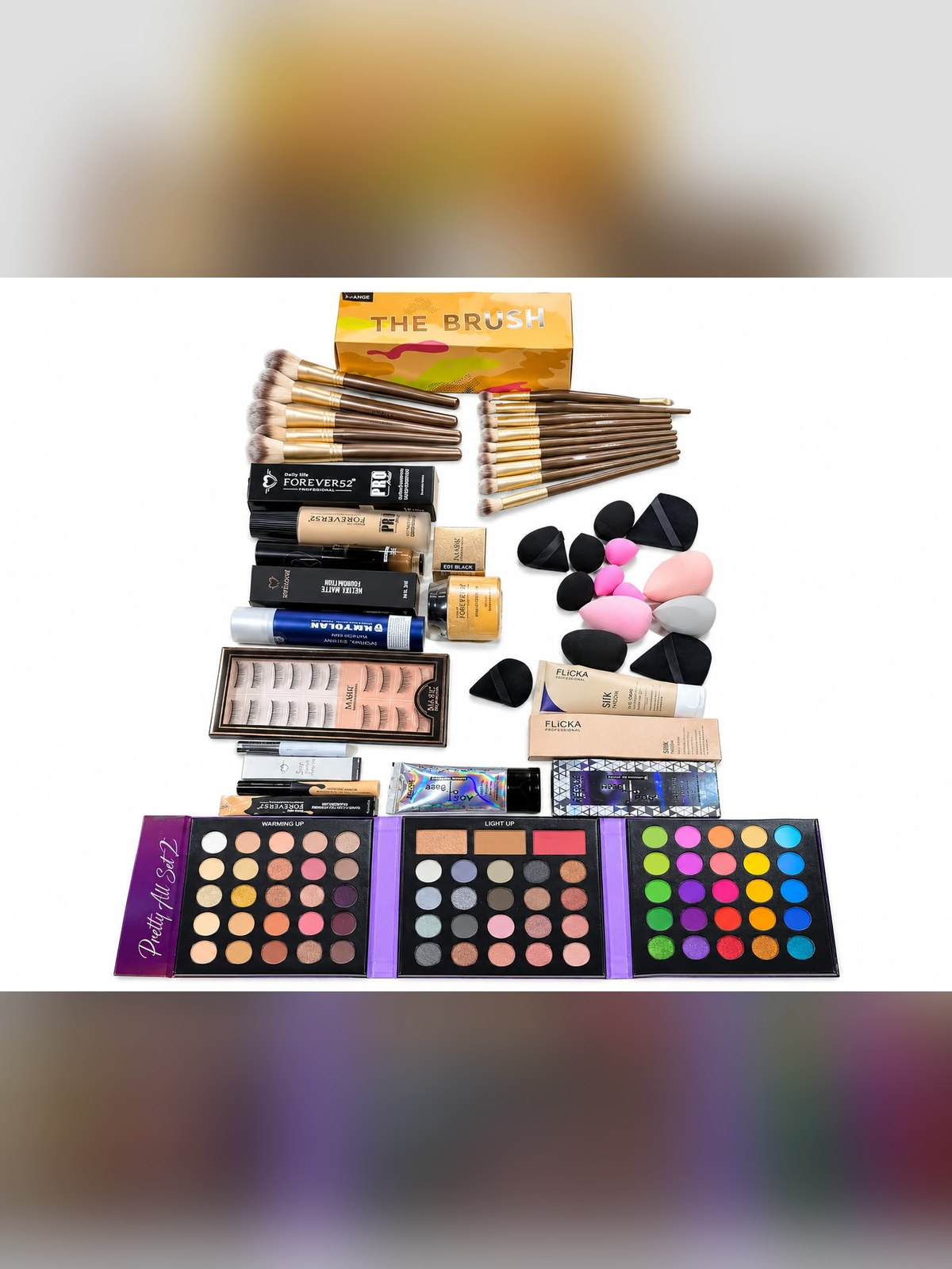 Rainbow Palette & Brush Trio