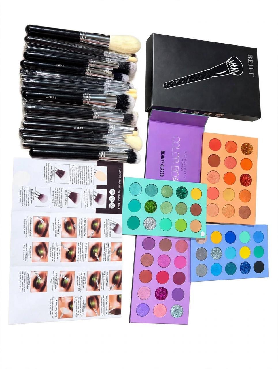 Professional Makeup Artist Complete Kit – Makeup & Brush Set